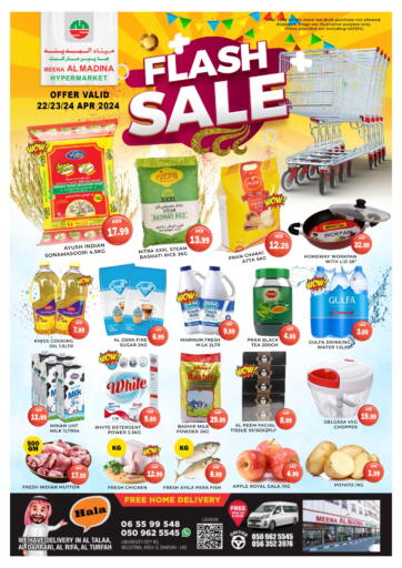 UAE - Sharjah / Ajman Meena Al Madina Hypermarket  offers in D4D Online. Flash Sale. . Till 24th April