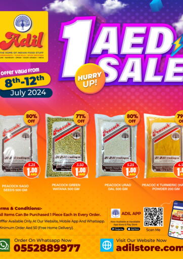 UAE - Sharjah / Ajman Adil Supermarket offers in D4D Online. 1 AED Sale. . Till 12th July