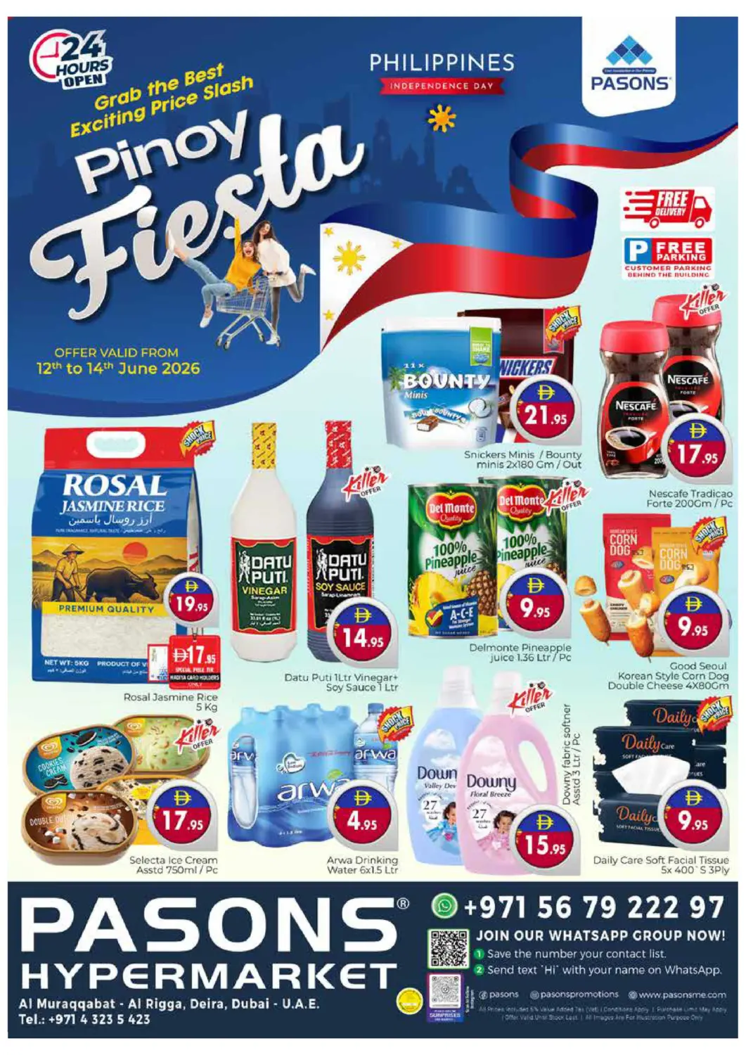 UAE - Dubai Pasons Hypermarket offers in D4D Online. Al Muraqqabat, Deira - Dubai. . Till 14th June