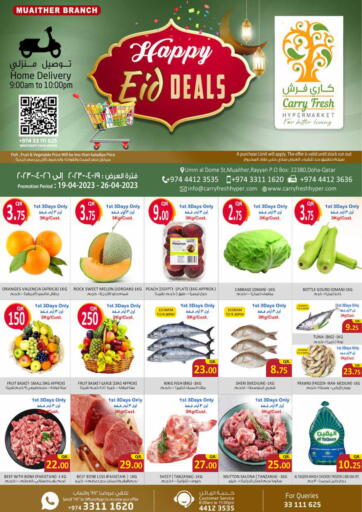 Qatar - Al Rayyan Carry Fresh Hypermarket offers in D4D Online. Happy Eid Deals. . Till 26th April