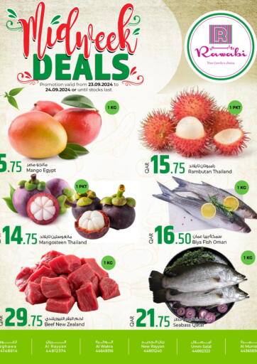 Qatar - Al Khor Rawabi Hypermarkets offers in D4D Online. Midweek Deals. . Till 24th September