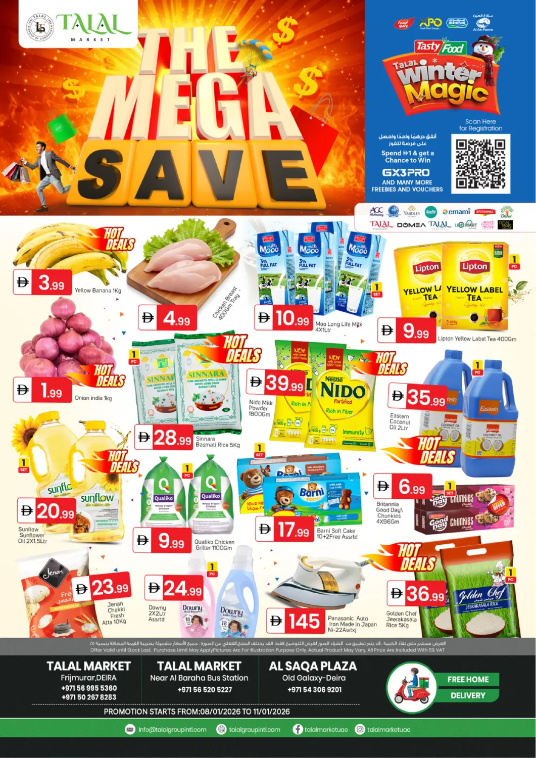 UAE - Dubai TALAL MARKET offers in D4D Online. Talal Frijmurar - Deira. . Till 11th January