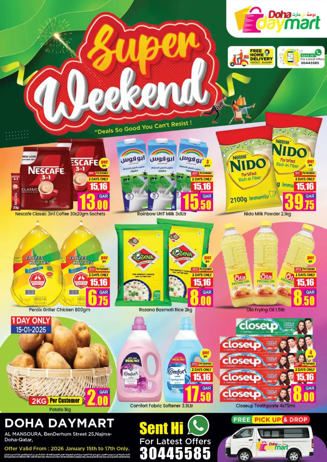 Qatar - Doha Doha Daymart offers in D4D Online. Super Weekend. . Till 17th January