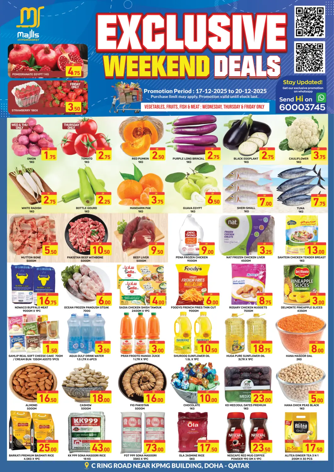 Qatar - Doha Majlis Hypermarket offers in D4D Online. Weekend Exclusive Deals. . Till 20th December