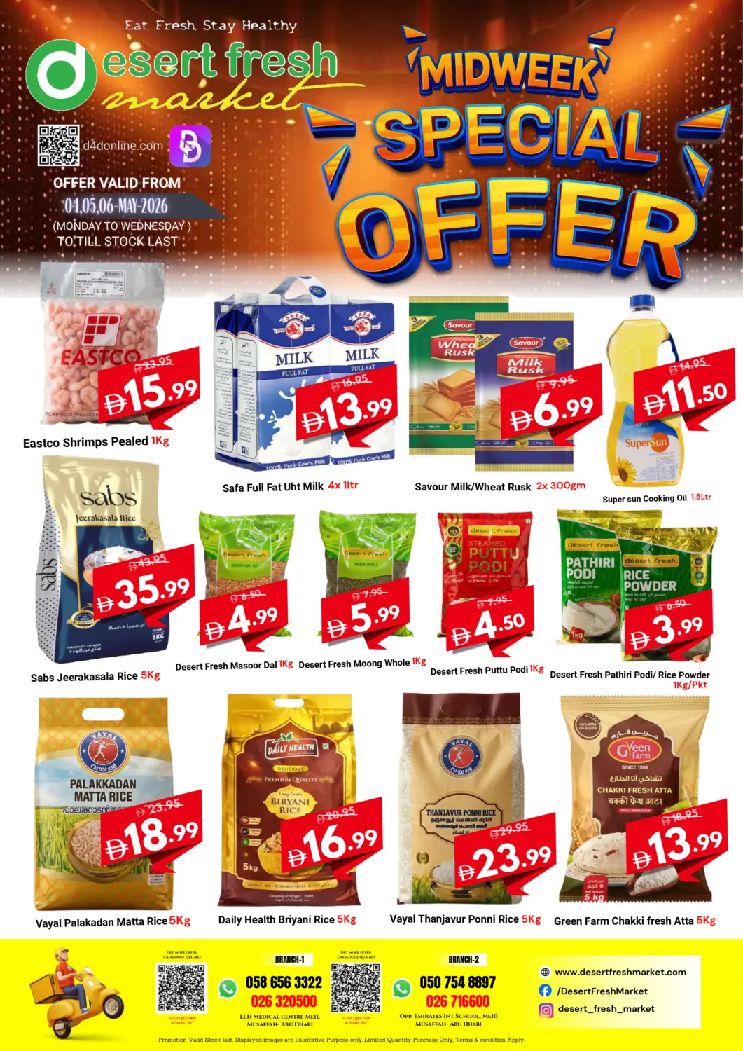 UAE - Abu Dhabi DESERT FRESH MARKET  offers in D4D Online. ME 10, ME11 , Abudhabi. . Till 6th May