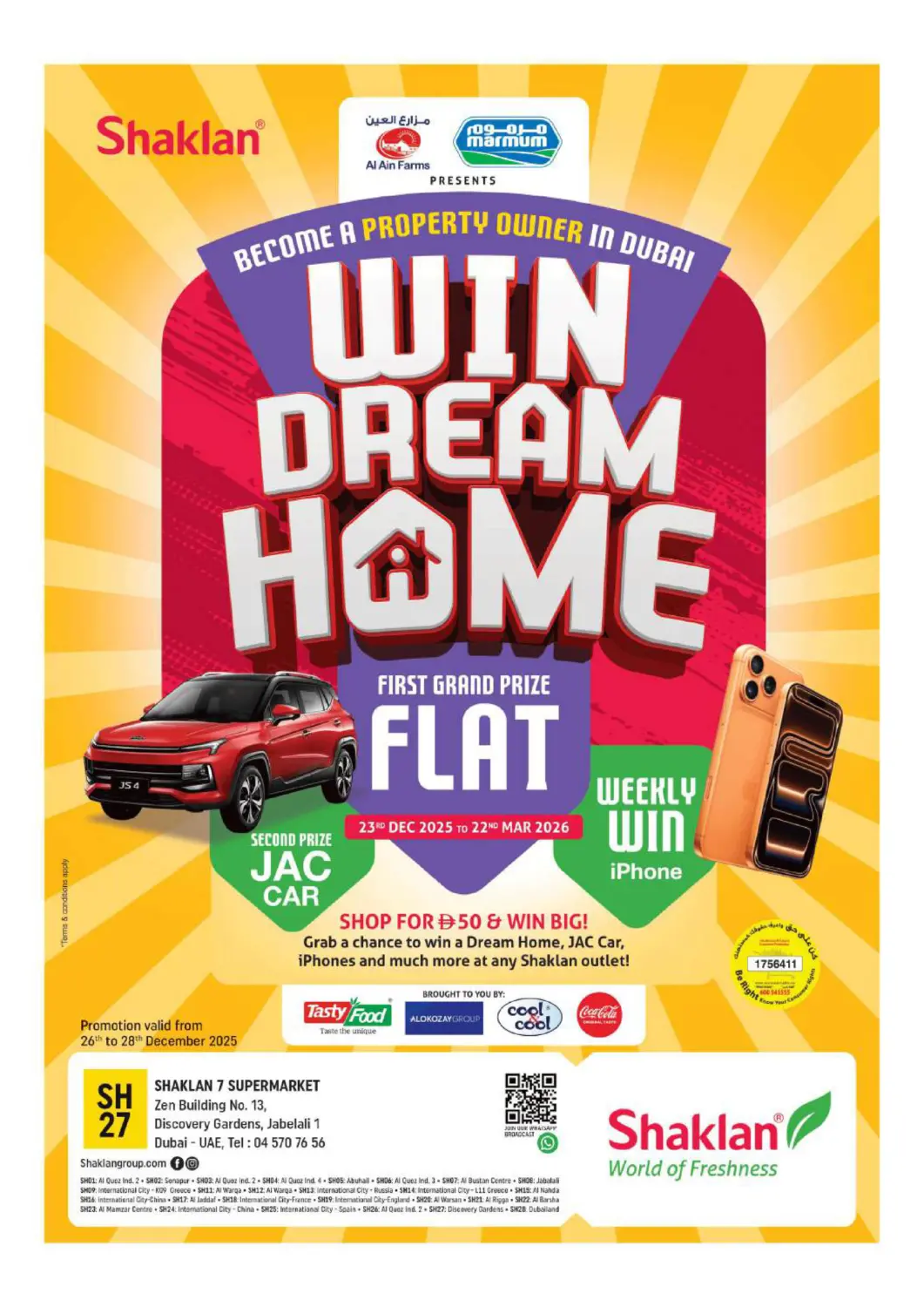 UAE - Dubai Shaklan  offers in D4D Online. Zen 4, 13 - Jebel Ali Village. . Till 28th December