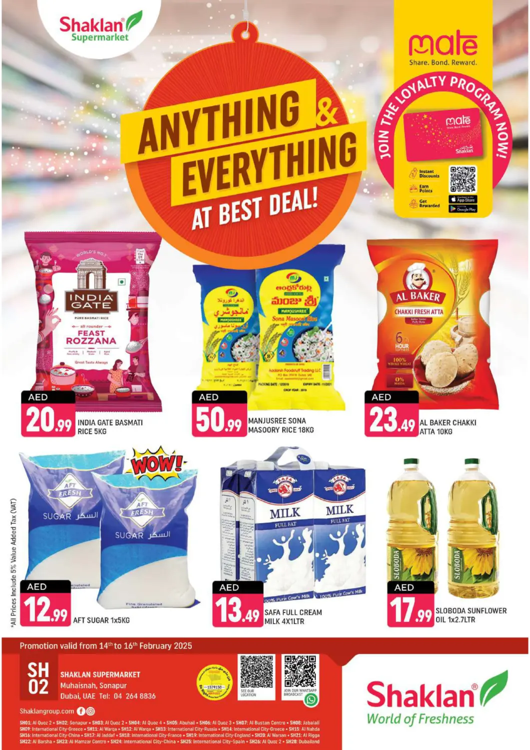 UAE - Dubai Shaklan  offers in D4D Online. Muhaisnah 2 Sonapur. . Till 16th February