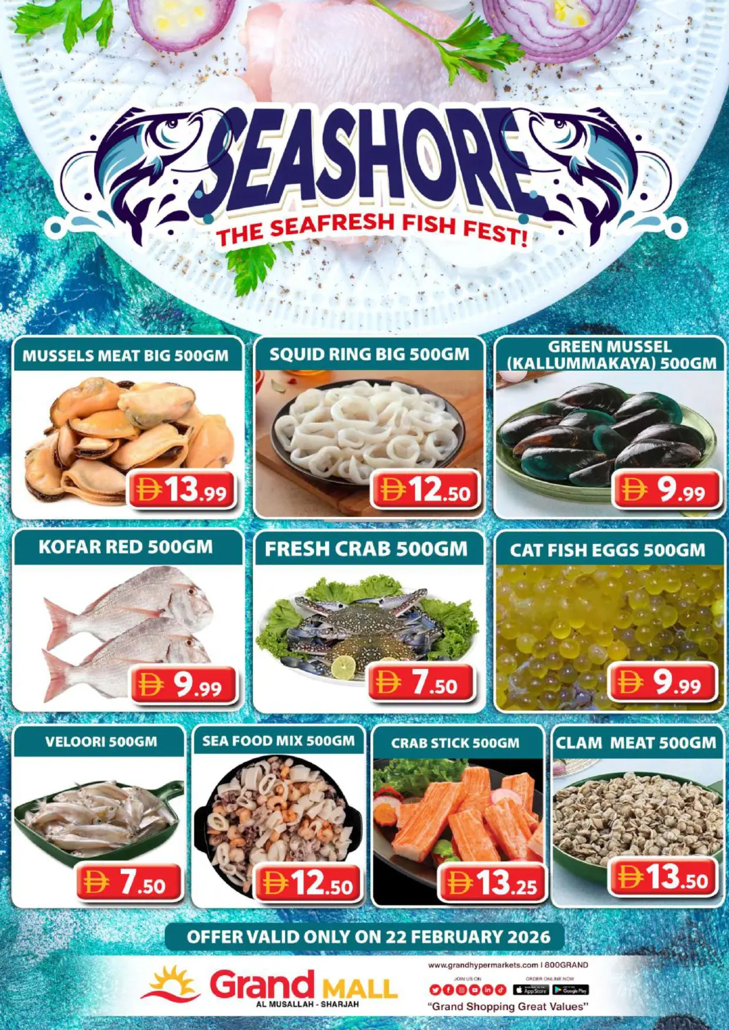 UAE - Sharjah / Ajman Grand Hyper Market offers in D4D Online. Grand Mall - Sharjah. . Only On 22nd February