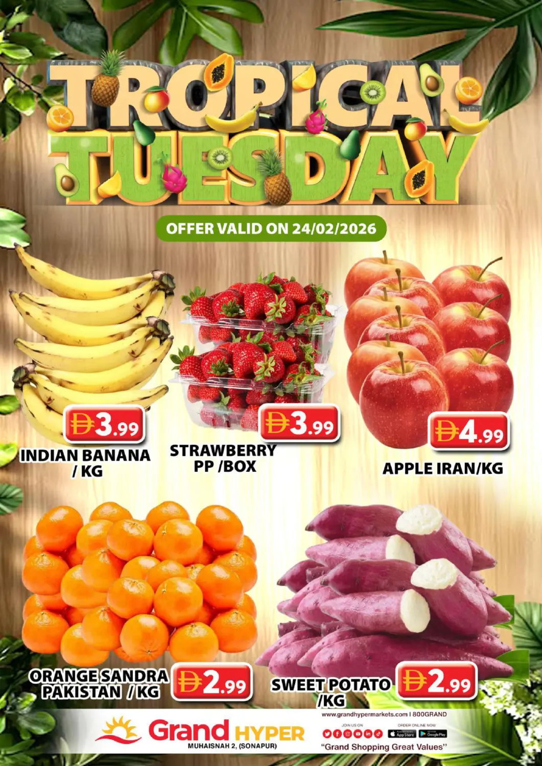 UAE - Dubai Grand Hyper Market offers in D4D Online. Muhaisnah 2 ,Sonapur ,Dubai. . Only On 24th February