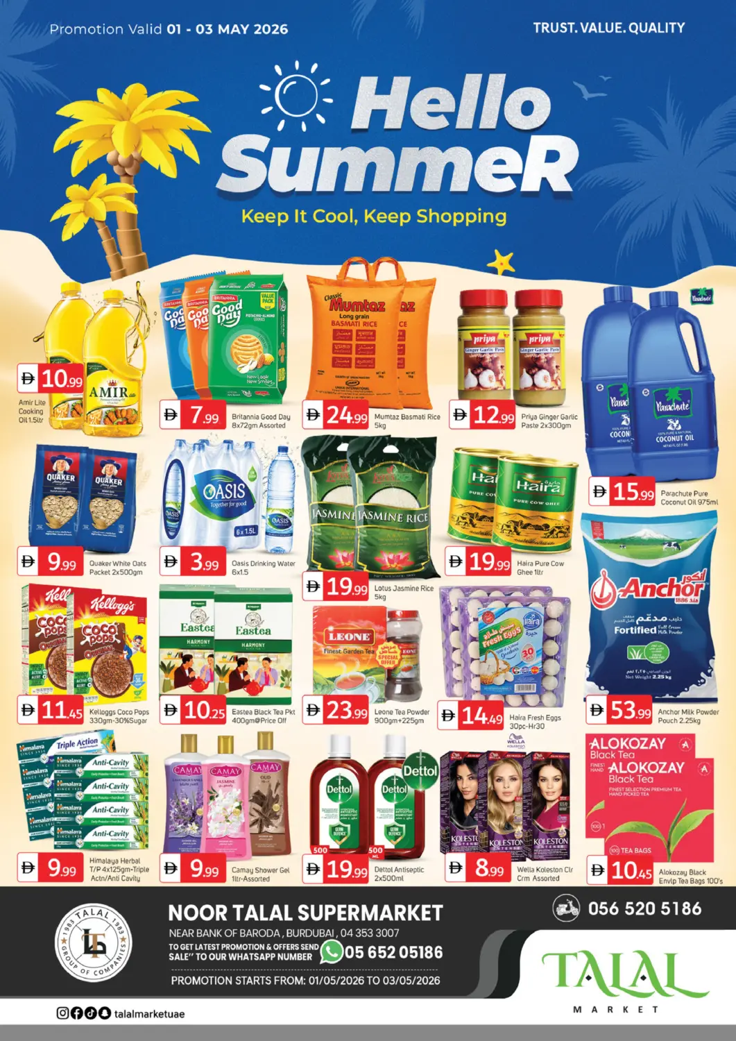 UAE - Dubai TALAL MARKET offers in D4D Online. Noor Talal, Burdubai. . TIll 3rd May