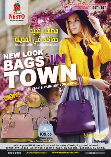 KSA, Saudi Arabia, Saudi - Al Hasa Nesto offers in D4D Online. New Look Bags in Town. . Till 14th December