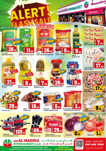 UAE - Sharjah / Ajman Ain Al Madina Hypermarket offers in D4D Online. Alert! Flash Sale. . Till 19th January