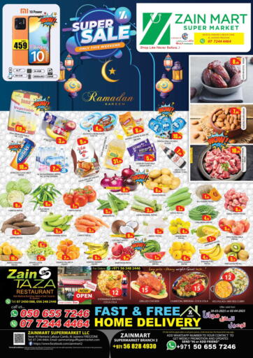 UAE - Ras al Khaimah Zain Mart Supermarket offers in D4D Online. Super Sale. . Till 2nd April