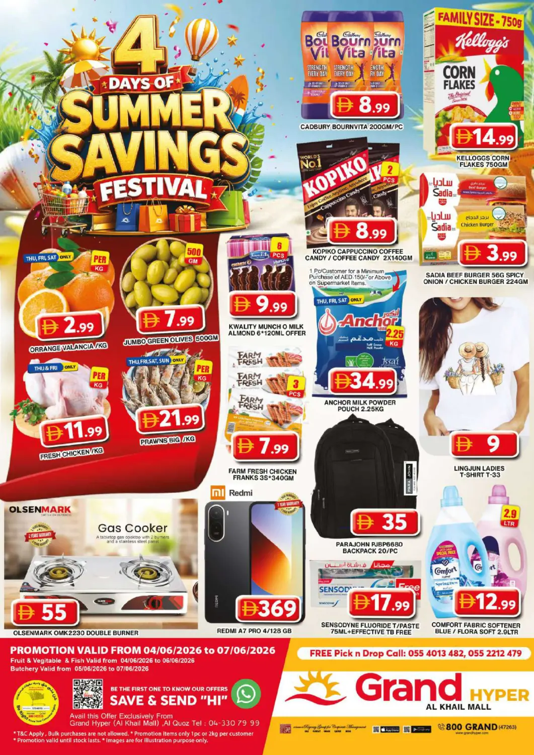 UAE - Dubai Grand Hyper Market offers in D4D Online. Al Khail Mall - Dubai. . Till 7th June