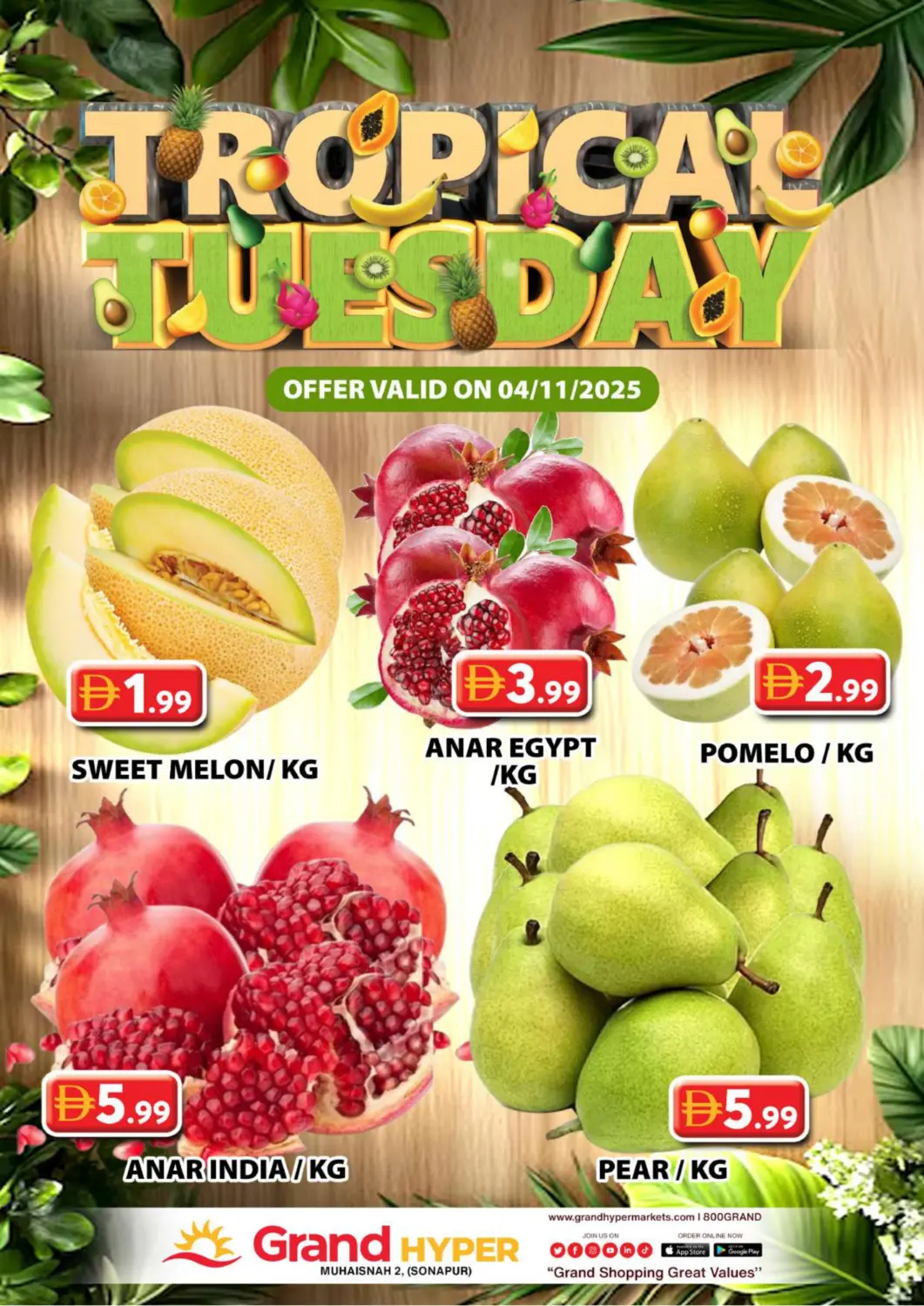 UAE - Dubai Grand Hyper Market offers in D4D Online. Muhaisnah 2, (Sonapur). . Only On 4th November