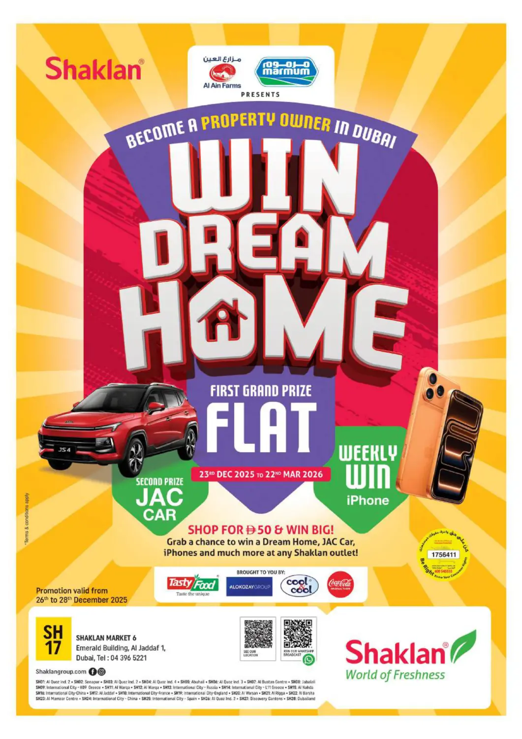 UAE - Dubai Shaklan  offers in D4D Online. Al Jaddaf,1 Dubai. . Till 28th December