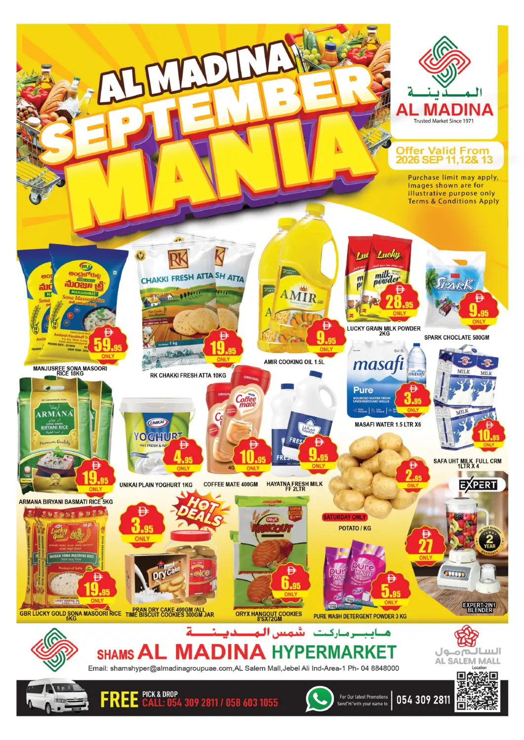 UAE - Dubai AL MADINA (Dubai) offers in D4D Online. Shams Al Madina , Saleem Mall. . Till 13th September
