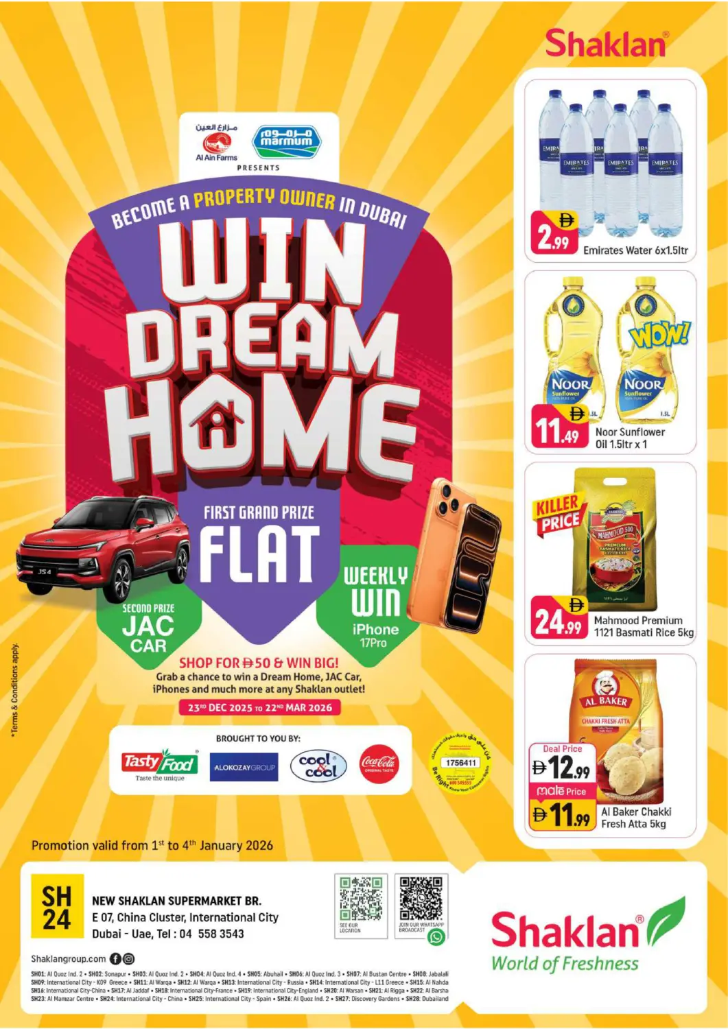 UAE - Dubai Shaklan  offers in D4D Online. E-07, China Cluster, IC, Dubai. . Till 4th January