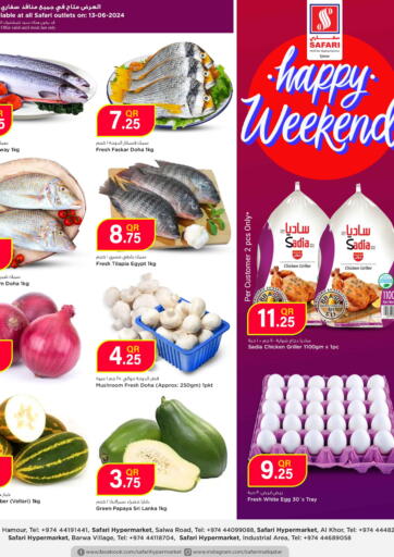 Qatar - Doha Safari Hypermarket offers in D4D Online. Happy Weekend. . Only On 13th June