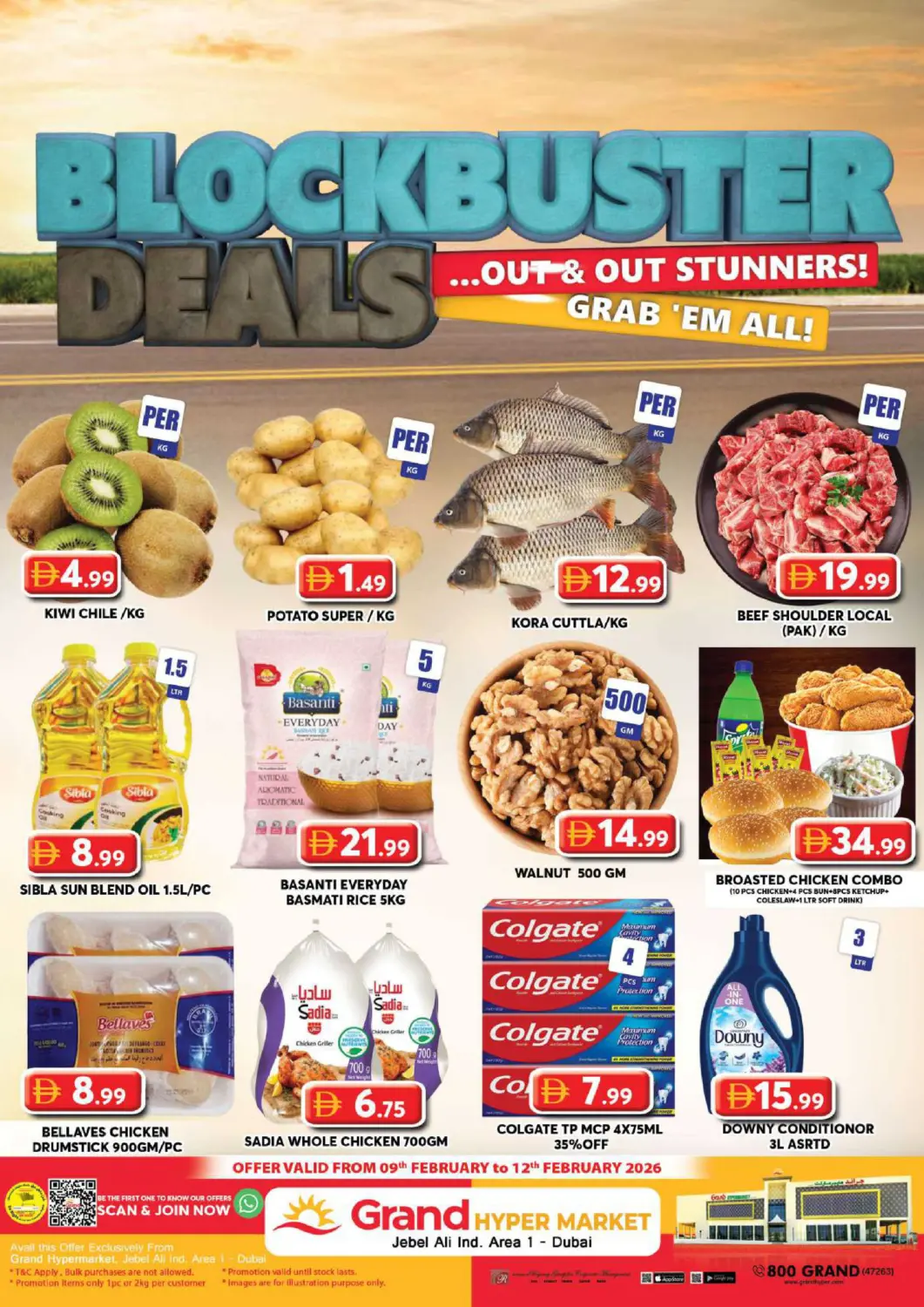 UAE - Dubai Grand Hyper Market offers in D4D Online. Jabel Ali industrial Area 1 - Dubai. . Till 12th February