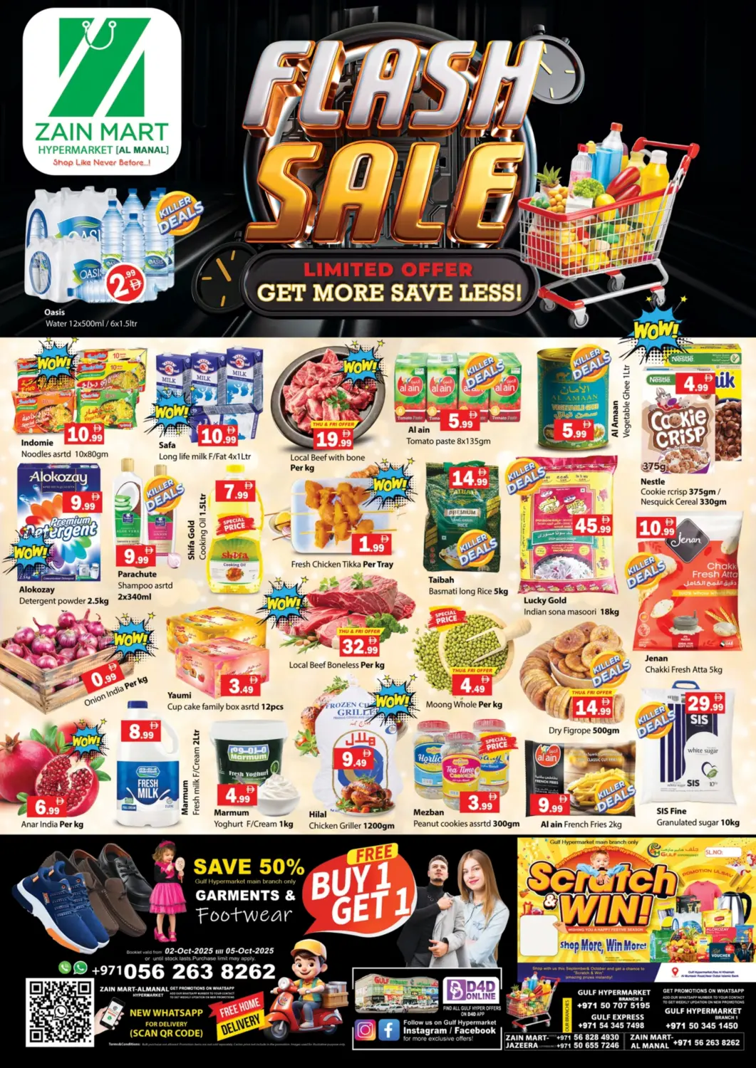UAE - Ras al Khaimah Zain Mart Supermarket offers in D4D Online. Flash Sale. . Till 5th October