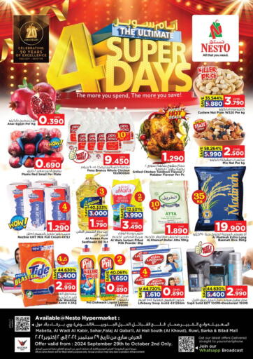 Oman - Muscat Nesto Hyper Market   offers in D4D Online. 4 Super Days. . Till 2nd October