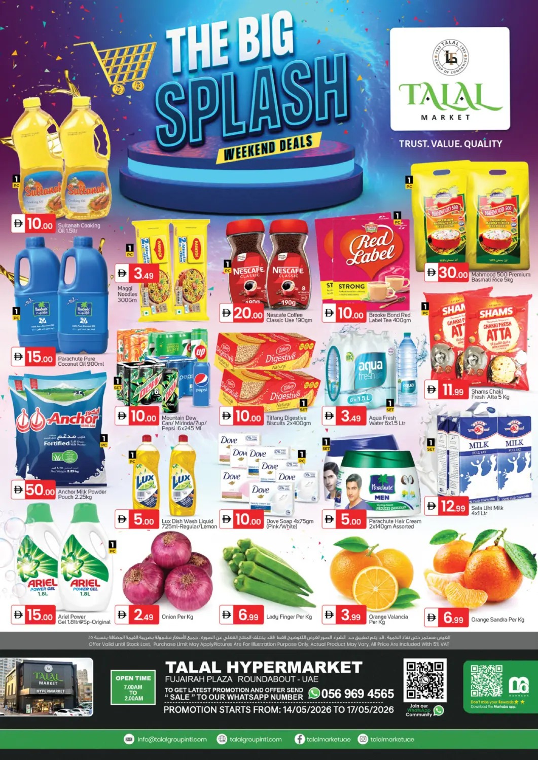 UAE - Fujairah TALAL MARKET offers in D4D Online. Fujairah Plaza Roundabout. . Till 17th May