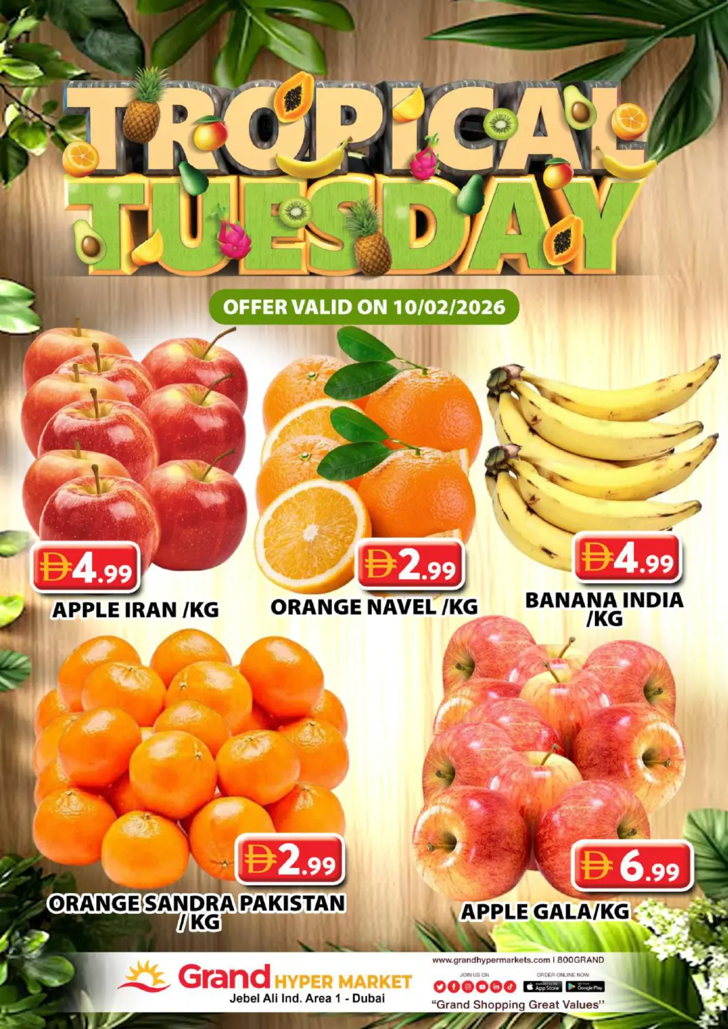 UAE - Dubai Grand Hyper Market offers in D4D Online. Jebel Ali Ind Area-1, Dubai. . Only On 10th February