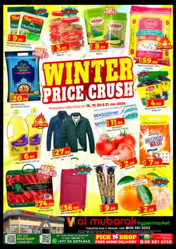 UAE - Sharjah / Ajman Mubarak Hypermarket Sharjah offers in D4D Online. Winter Price Crush. . Till 21st January