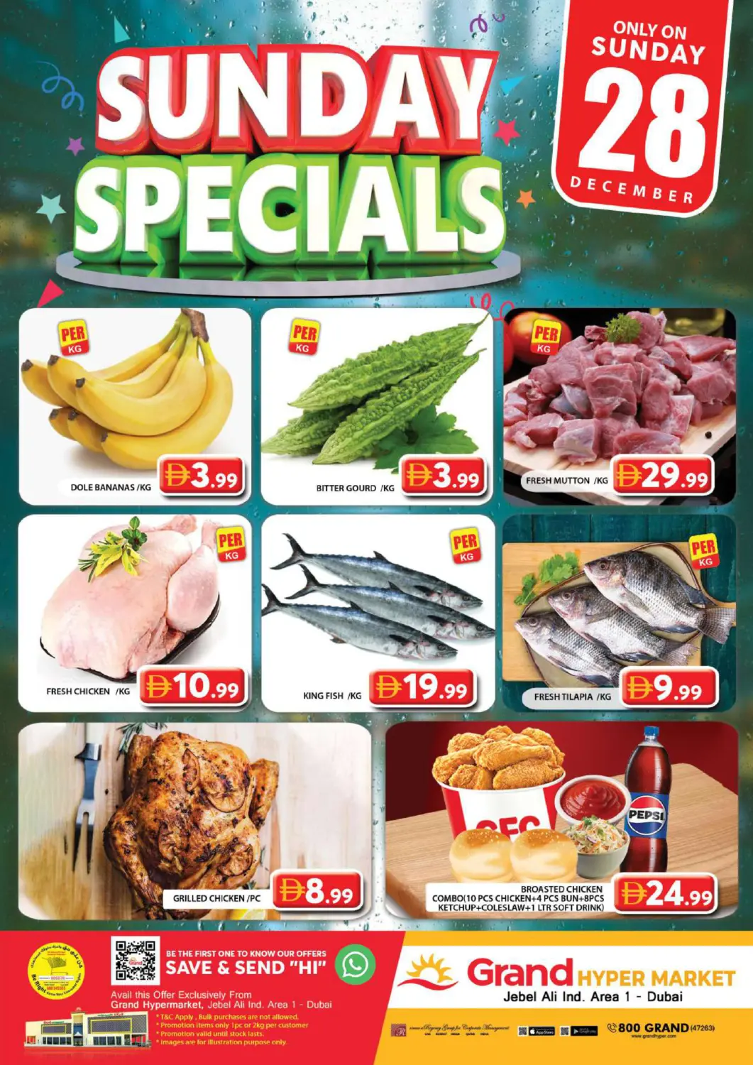 UAE - Dubai Grand Hyper Market offers in D4D Online. Jabel Ali industrial Area 1 - Dubai. . Only on 28th December