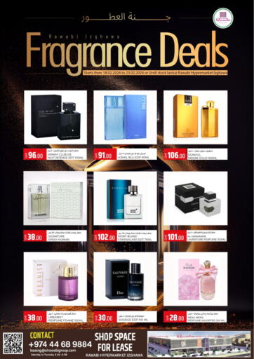 Qatar - Al Daayen Rawabi Hypermarkets offers in D4D Online. Fragrance Deals. . Till 23rd February
