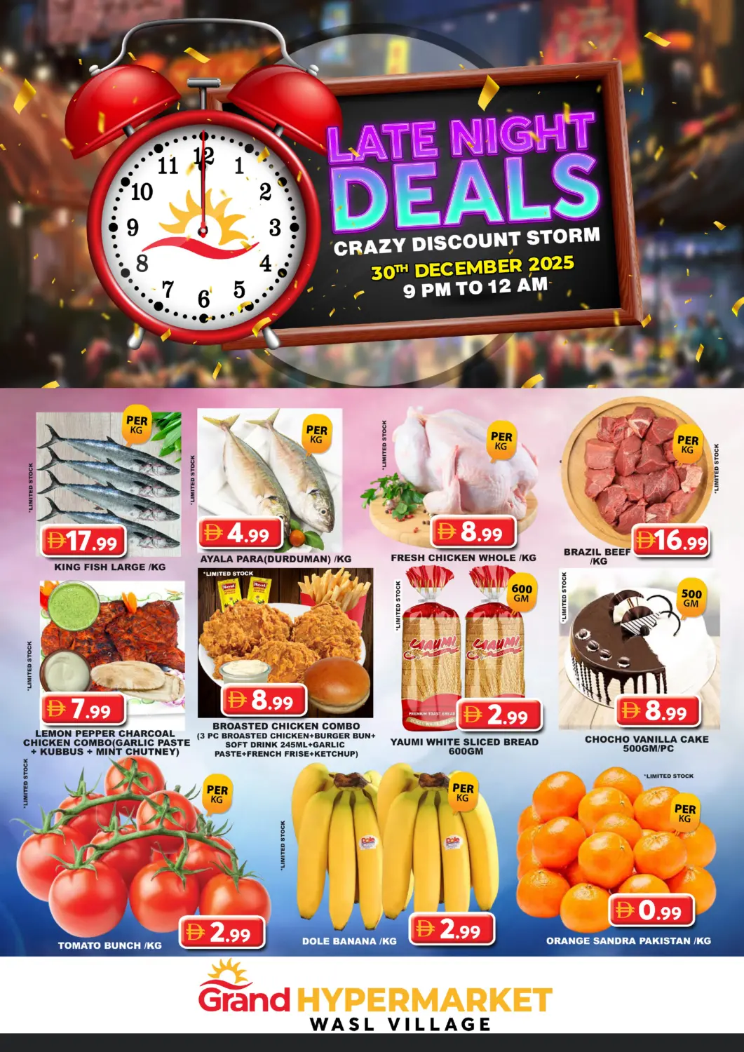 UAE - Dubai Grand Hyper Market offers in D4D Online. Wasl Village - Dubai. . Only On 30th December