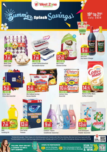 UAE - Sharjah / Ajman West Zone Supermarket offers in D4D Online. Summer Splash Savings!. . Till 21st July