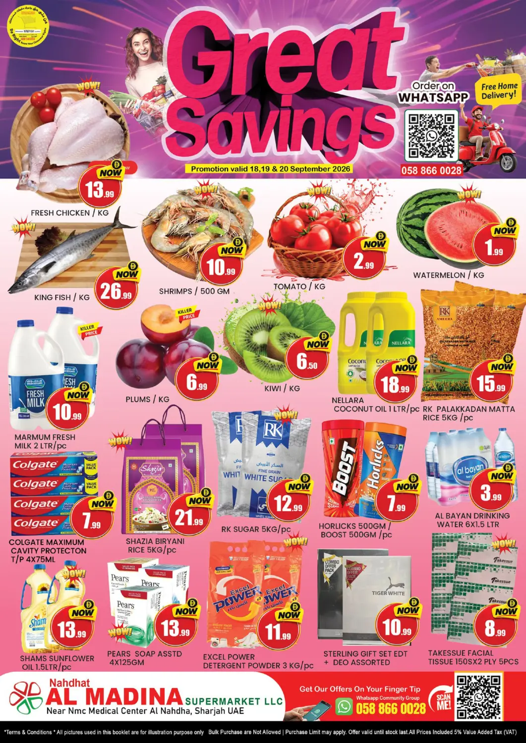 UAE - Sharjah / Ajman Al Madina  offers in D4D Online. Nahdath Al Madina Supermarket. . Till 20th September