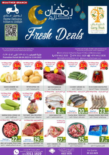 Qatar - Umm Salal Carry Fresh Hypermarket offers in D4D Online. Fresh Deals @Muaither. . Till 12th April