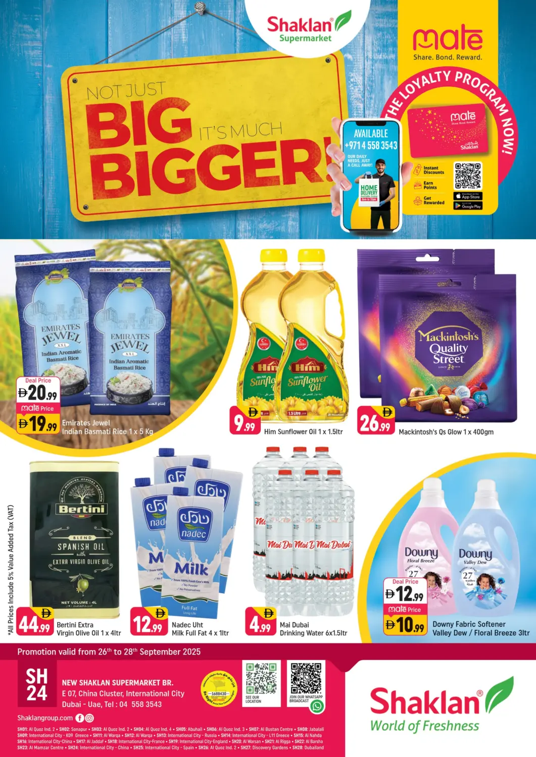 UAE - Dubai Shaklan  offers in D4D Online. E 07,China Cluster ,IC. . Till 28th September