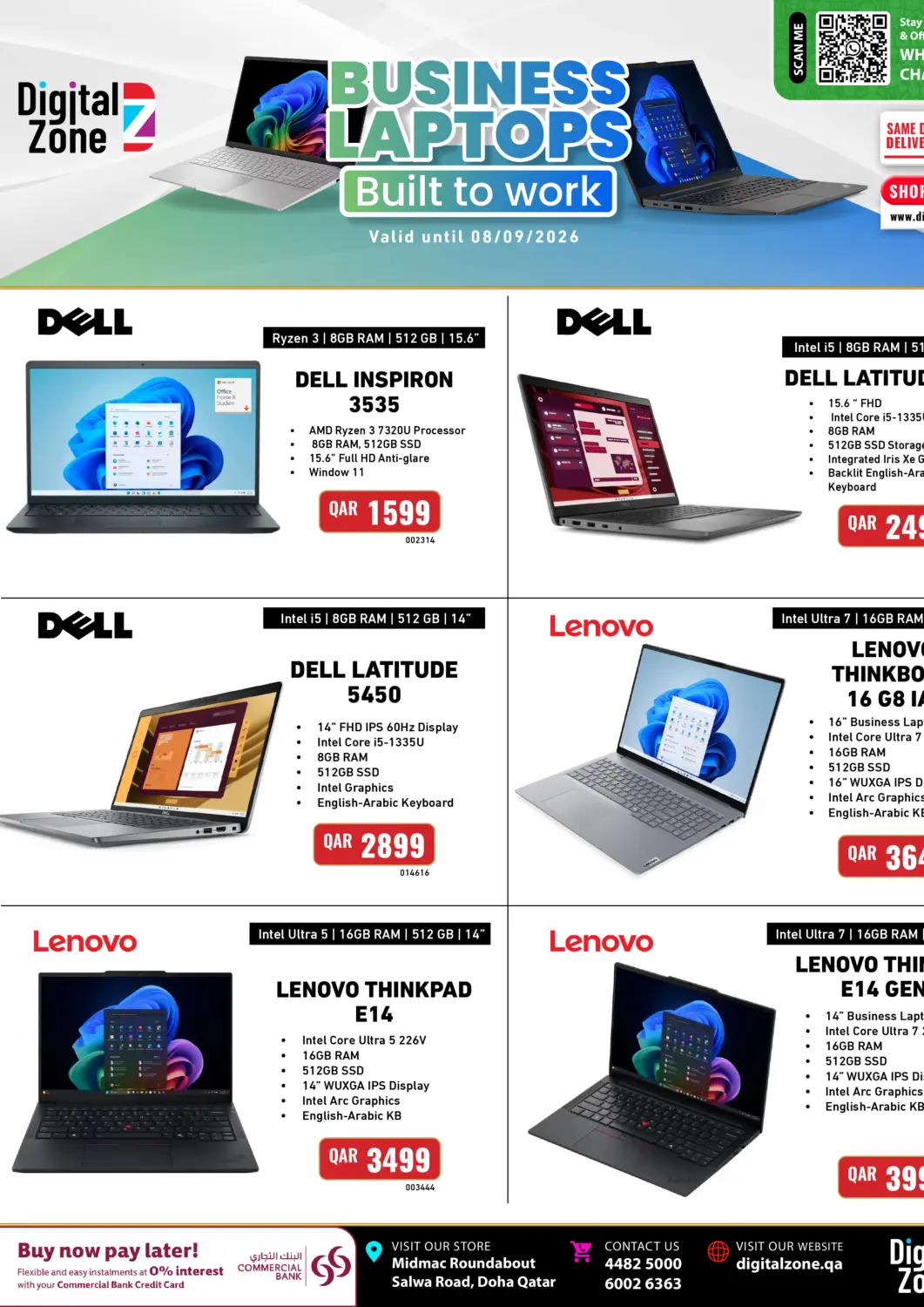 Qatar - Al Daayen Digital Zone Trading offers in D4D Online. Business Laptop. . Till 8th September