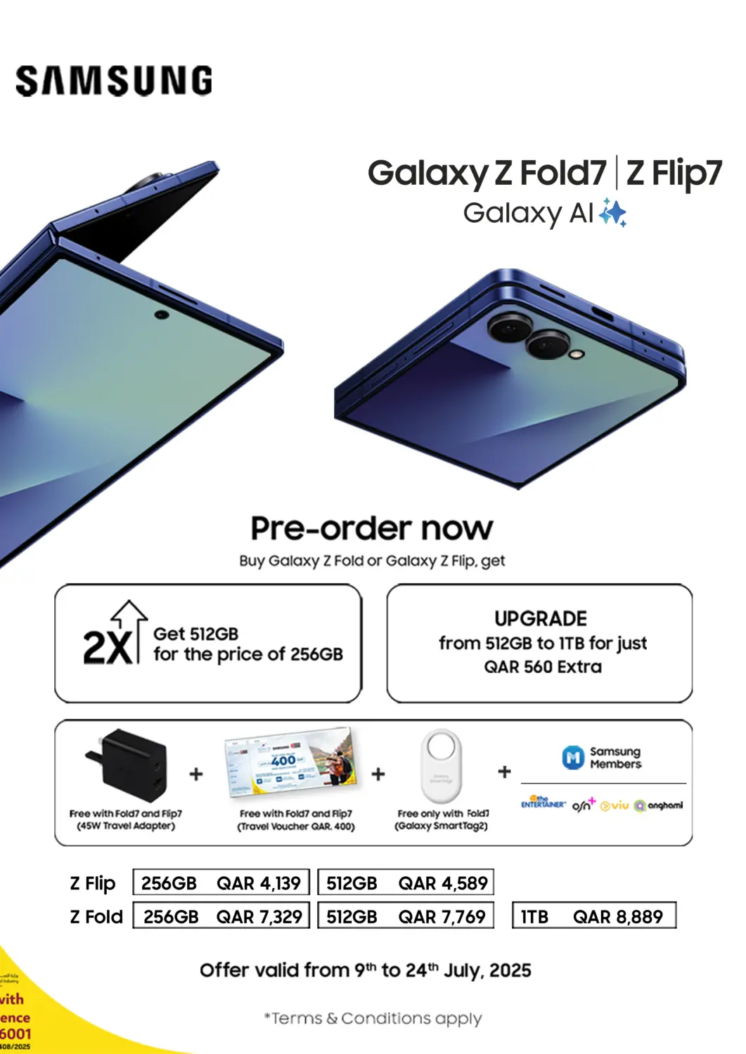 Qatar - Al Rayyan Carrefour offers in D4D Online. Samsung Galaxy Z Fold6 I Z Flip7. . Till 24th July