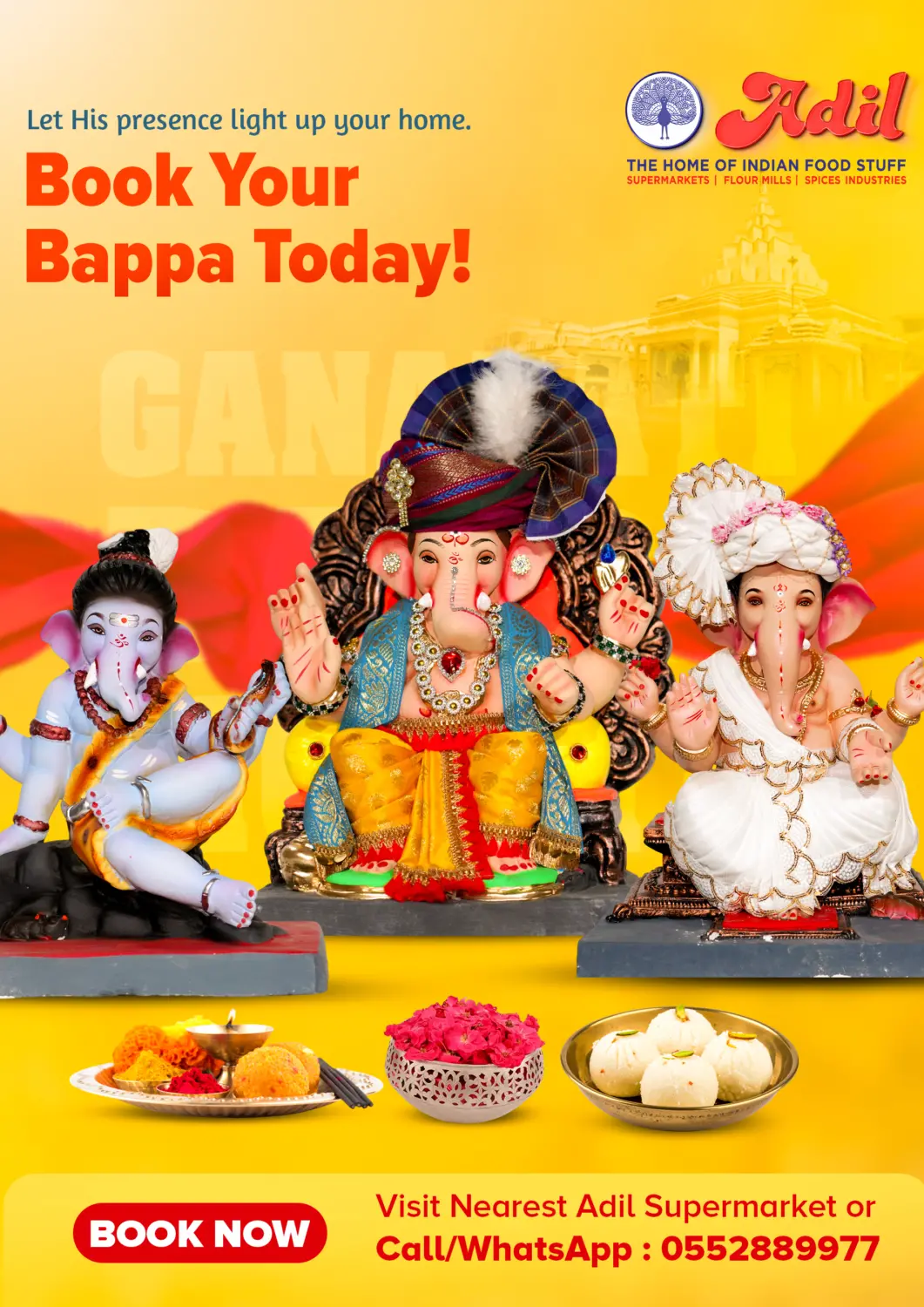 UAE - Abu Dhabi Adil Supermarket offers in D4D Online. Ganesh Chaturthi. . Till 2nd August