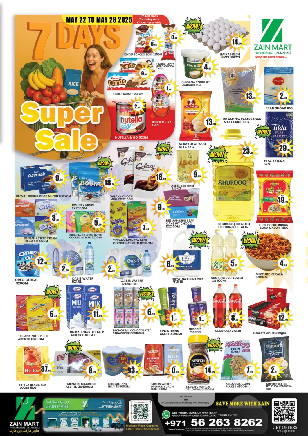 UAE - Ras al Khaimah Zain Mart Supermarket offers in D4D Online. Super Sale. . Till 28th May