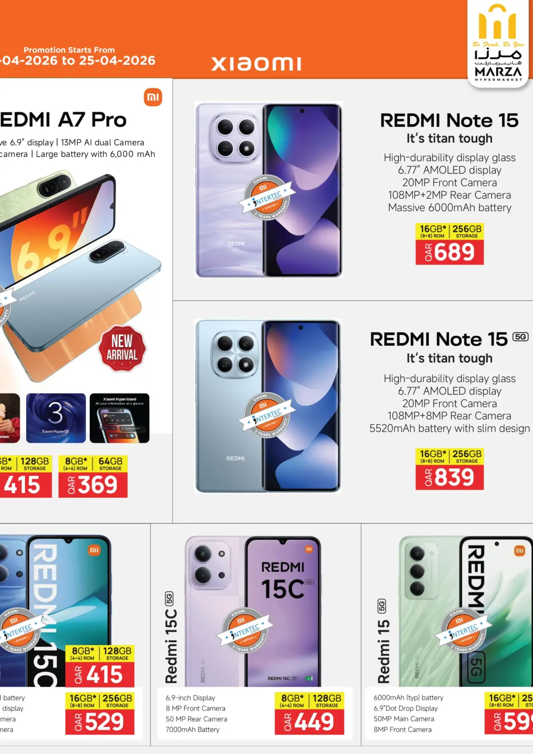 Qatar - Doha Marza Hypermarket offers in D4D Online. Special Offer. . Till 25th April