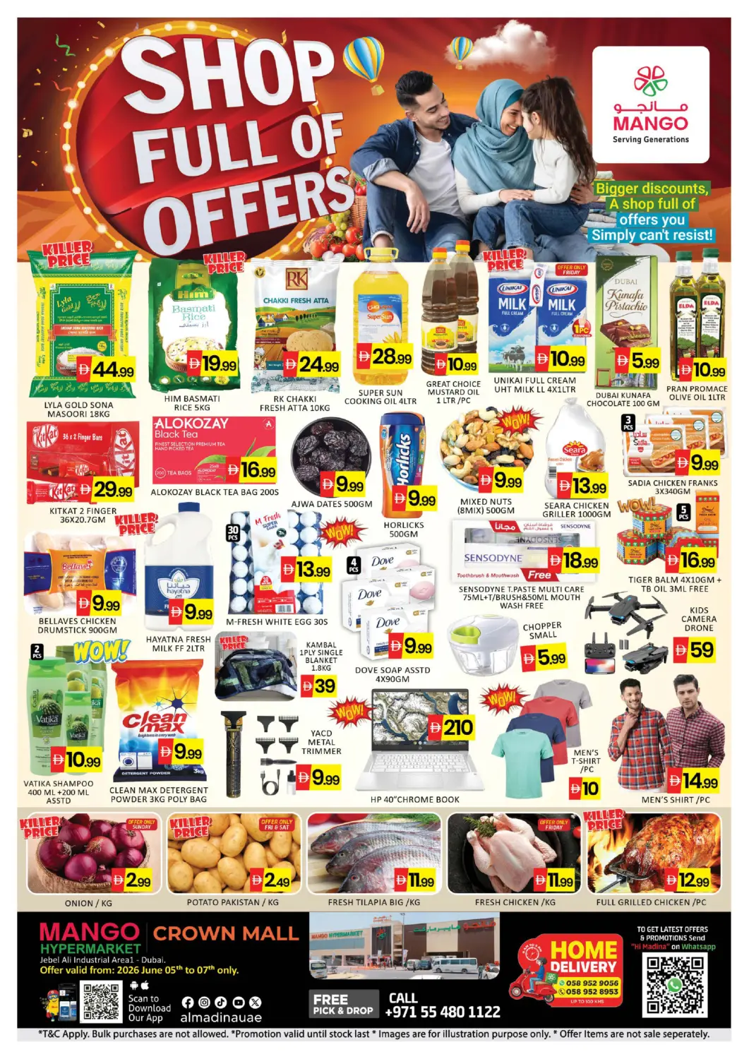 UAE - Dubai Mango Hypermarket LLC offers in D4D Online. Crown Mall, Dubai. . Till 7th June