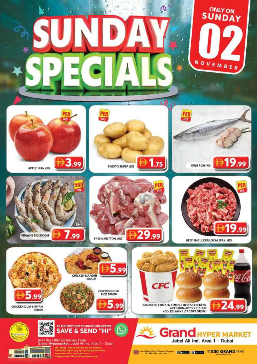 UAE - Dubai Grand Hyper Market offers in D4D Online. Jebel Ali Ind Area 1- Dubai. . Only On 2nd November