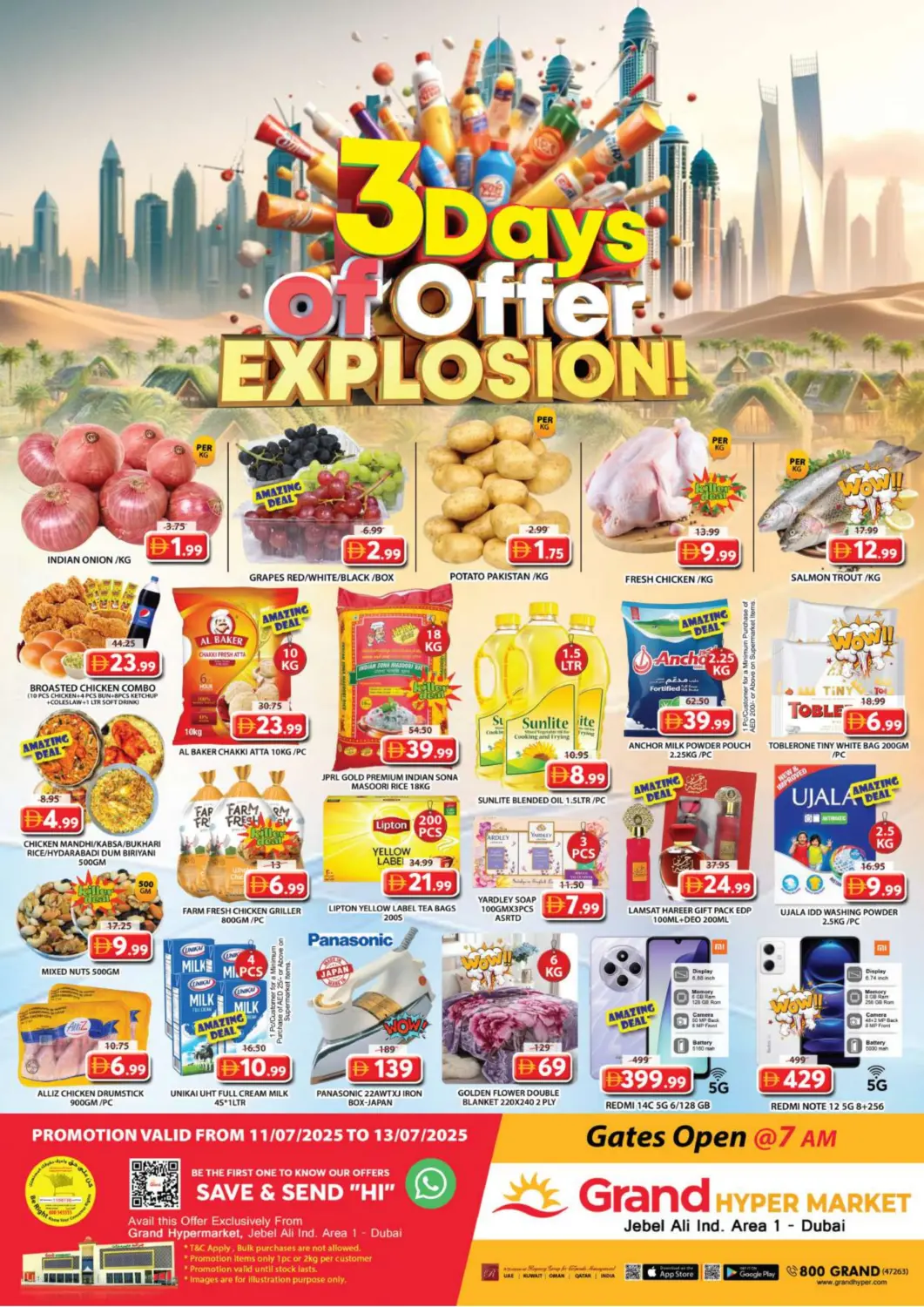 UAE - Dubai Grand Hyper Market offers in D4D Online. Jabel Ali industrial Area 1 - Dubai. . Till 13th July