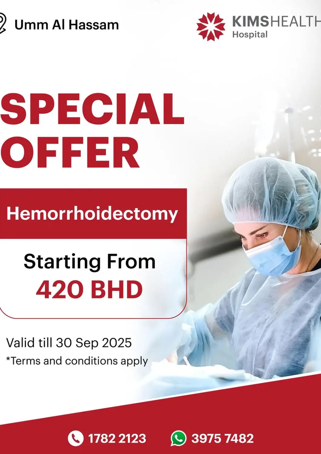 Bahrain KIMSHEALTH Hospital offers in D4D Online. Special offer. . Till 30th September