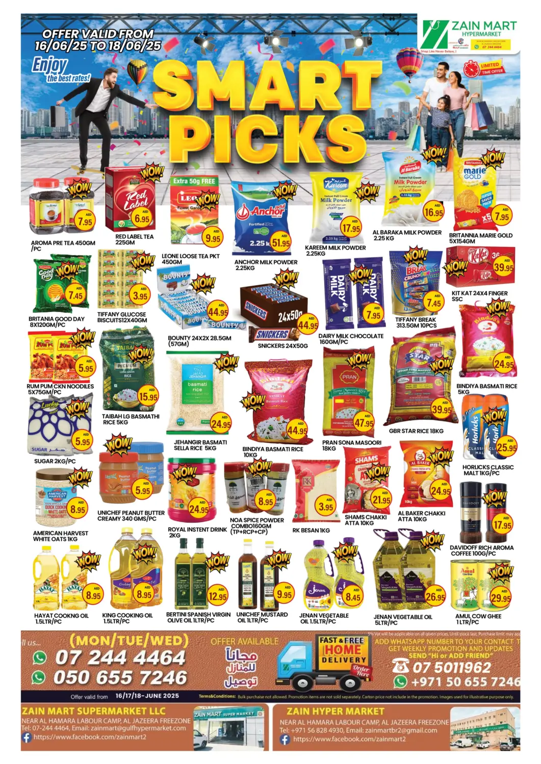 UAE - Ras al Khaimah Zain Mart Supermarket offers in D4D Online. smart picks. . Till 18th June