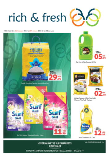 UAE - Abu Dhabi Rich & Fresh Supermarket offers in D4D Online. Special Offer. . Till 28th January