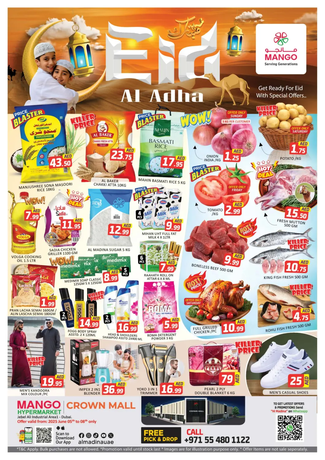 UAE - Dubai Mango Hypermarket LLC offers in D4D Online. Crown Mall - Dubai. . Till 8th June