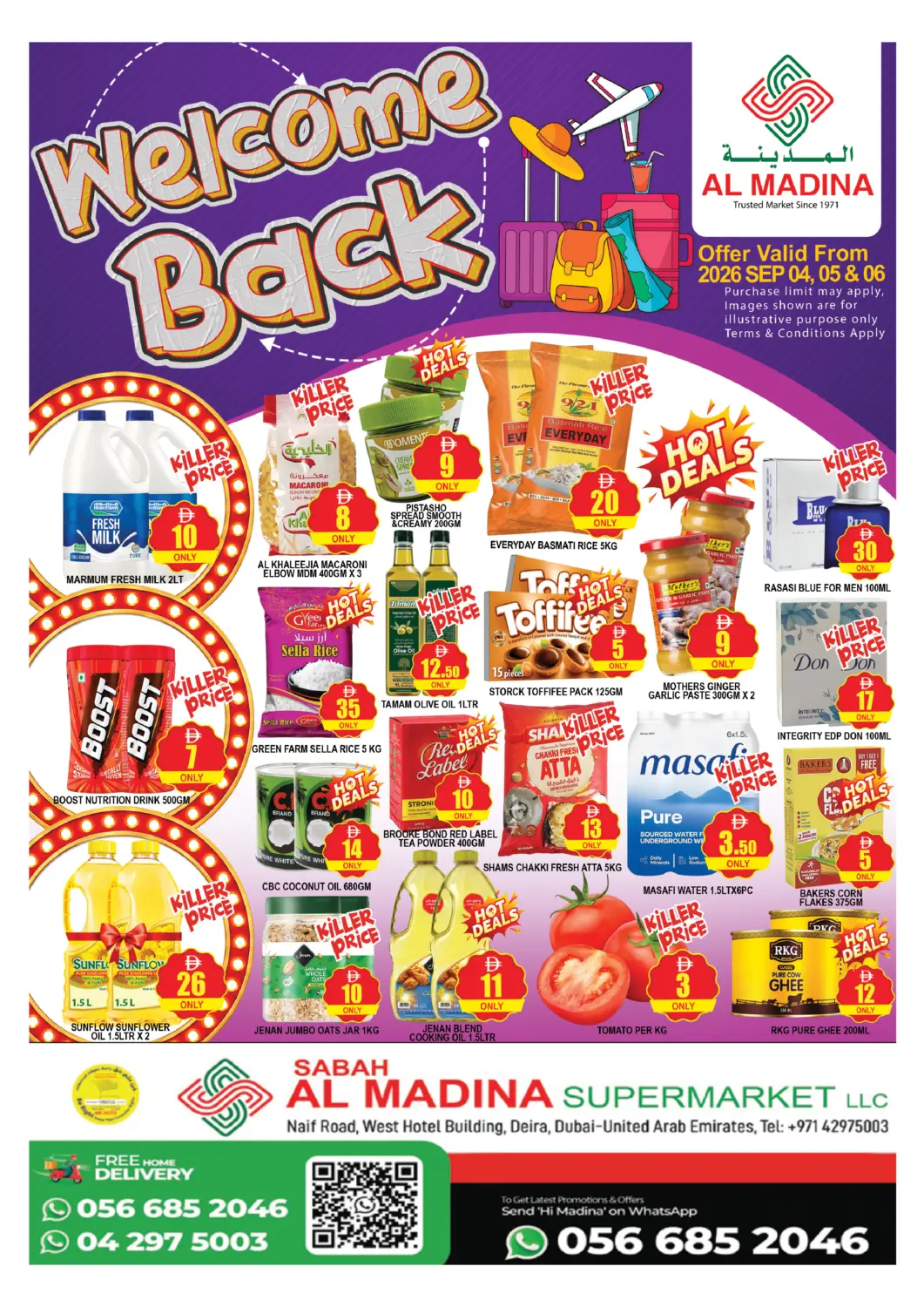 UAE - Dubai AL MADINA (Dubai) offers in D4D Online. Sabah Al Madina -Naif. . Till 6th September