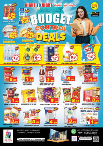 UAE - Sharjah / Ajman NIGHT TO NIGHT DEPARTMENT STORE offers in D4D Online. Budget Control Deals. . Till 11th November